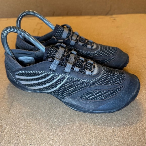 Merrell Shoes - Merrell Pace Glove Black Barefoot Running Shoes Womens 6 Vibram Minimalist